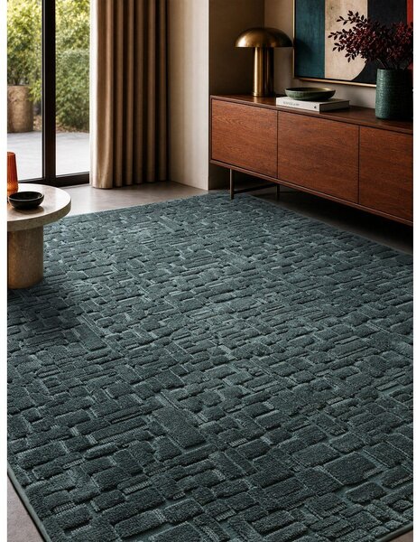 Zelenomodra preproga 160x230 cm – Asiatic Carpets