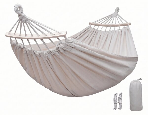Viseča mreža ZENVIO COMFORT 200x80 cm, bela + torba brezplačno