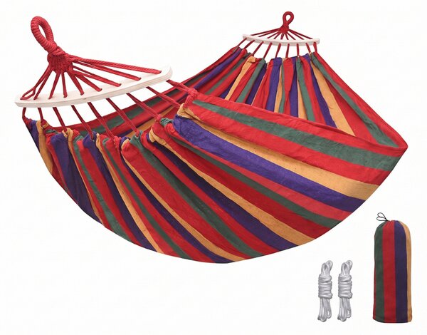 Viseča mreža ZENVIO COMFORT 200x80 cm, rdeča + brezplačna torba