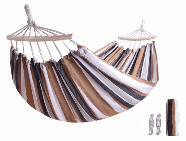 Viseča mreža ZENVIO COMFORT 200x80 cm, rjava + brezplačna torba