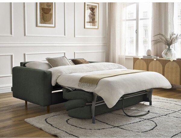 Zelena raztegljiva sedežna garnitura za spanje 220 cm Cocoone – Bobochic Paris