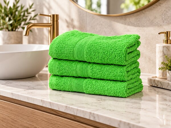 Kopalna brisača SOFT 70x125 cm zelena, 100% bombaž