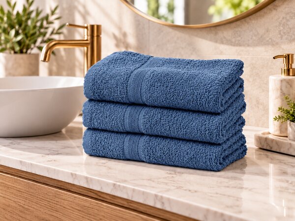 Kopalna brisača SOFT 70x125 cm modra, 100% bombaž