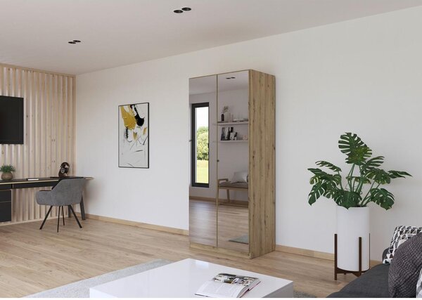 Modern Living Omara Za Oblačila Reflect, Barva Hrasta