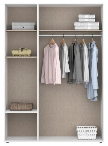 Modern Living Omara S Klasičnimi Vrati Voyager, Barva Hrasta, Bela