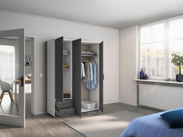 Modern Living Omara S Klasičnimi Vrati Voyager, Siva, Bela