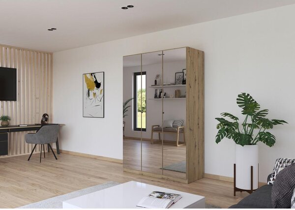 Modern Living Omara Za Oblačila Reflect, Barva Hrasta