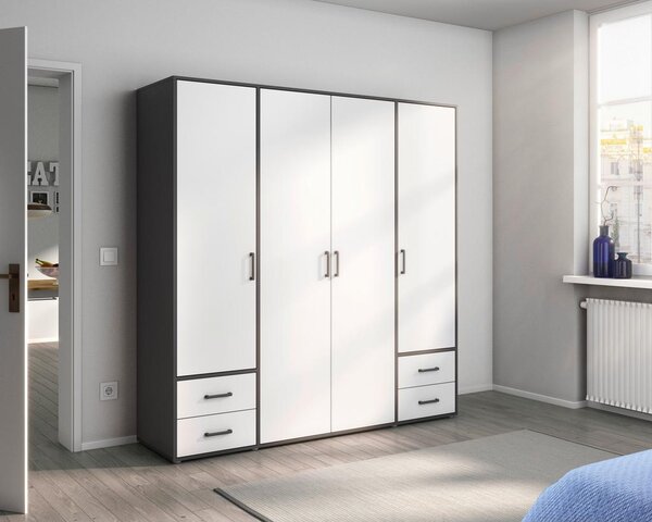 Modern Living Omara S Klasičnimi Vrati Voyager, Bela, Siva