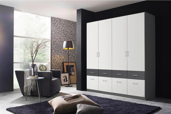 Modern Living Omara S Klasičnimi Vrati Aalen, Bela, Siva