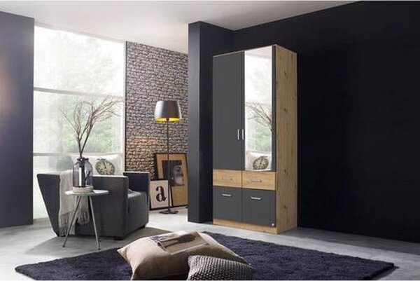 Modern Living Omara S Klasičnimi Vrati Aalen, Temno Siva