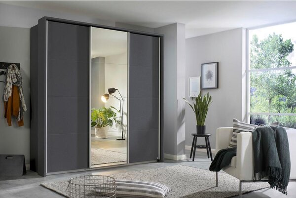 Modern Living Omara Z Drsnimi Vrati Miami, Temno Siva