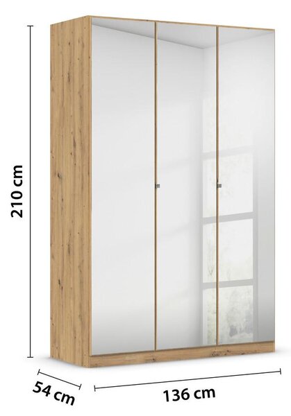 Modern Living Omara Za Oblačila Reflect, Barva Hrasta