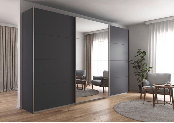 Modern Living Omara Z Drsnimi Vrati Miami, Temno Siva