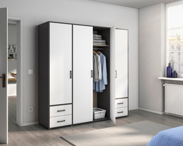 Modern Living Omara S Klasičnimi Vrati Voyager, Bela, Siva