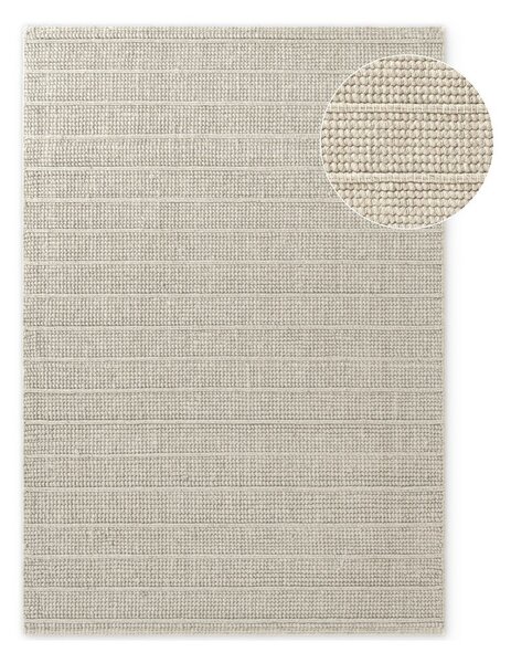 Kremno bela ročno tkana volnena preproga 80x150 cm Camden Parker – Ted Baker
