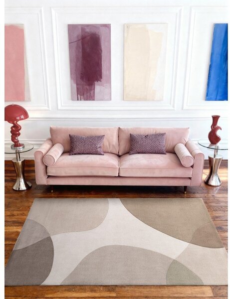 Bež ročno tkana volnena preproga 160x230 cm Hackney Clarissa – Ted Baker