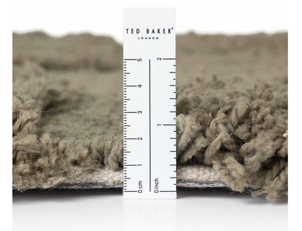 Kaki zelena ročno tkana okrogla preproga ø 160 cm Lambeth Jasper – Ted Baker