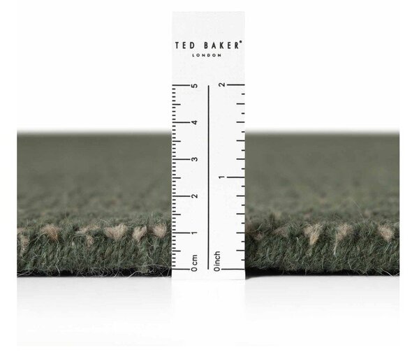 Temno zelena ročno tkana volnena okrogla preproga ø 160 cm Greenwich – Ted Baker