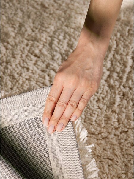 Kremno bela ročno tkana preproga 160x230 cm Lambeth Jasper – Ted Baker