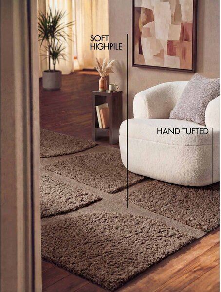 Rjava ročno tkana preproga 120x180 cm Lambeth Jasper – Ted Baker