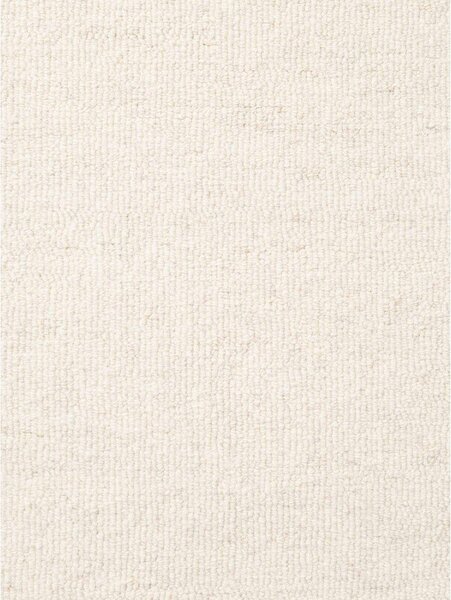 Kremno bela ročno tkana volnena okrogla preproga ø 200 cm Puristic Knots – Elle Decoration