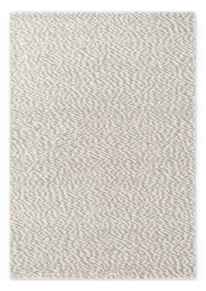 Svetlo sivo-kremno bela ročno tkana volnena preproga 200x290 cm Lyon Beans – Elle Decoration