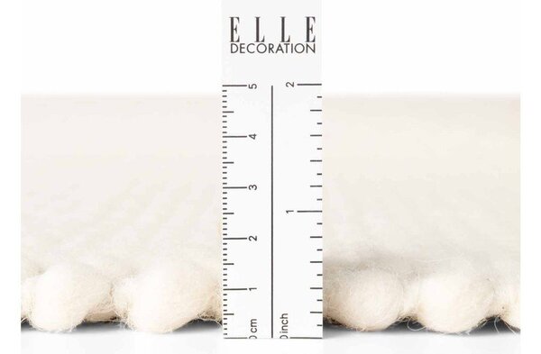 Kremno bela ročno tkana volnena preproga 140x200 cm Lyon Beans – Elle Decoration