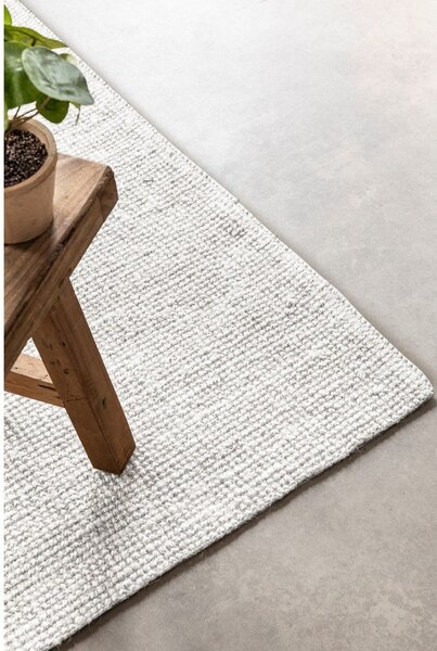 Svetlo siva obojestranska ročno tkana preproga iz jute 160x230 cm Bouclé Jaipur – Hanse Home