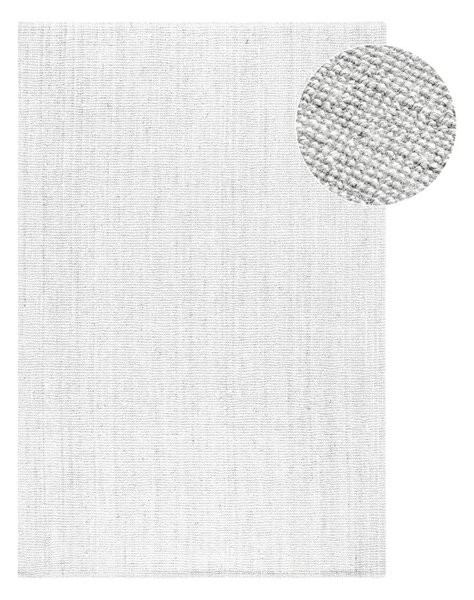 Svetlo siva obojestranska ročno tkana preproga iz jute 160x230 cm Bouclé Jaipur – Hanse Home