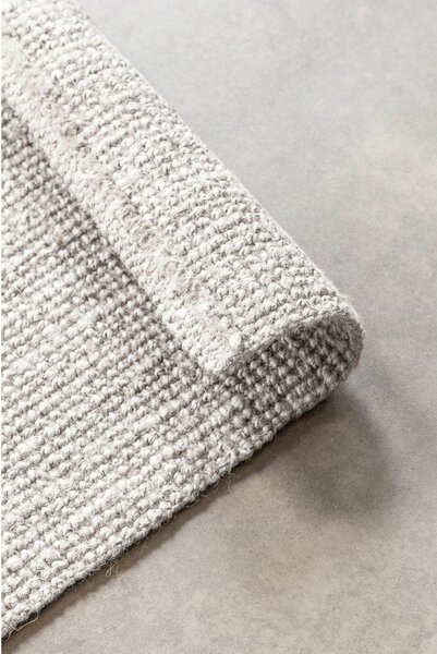 Svetlo siva obojestranska ročno tkana preproga iz jute 160x230 cm Bouclé Jaipur – Hanse Home