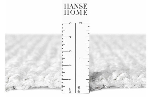 Svetlo siva obojestranska ročno tkana preproga iz jute 160x230 cm Bouclé Jaipur – Hanse Home
