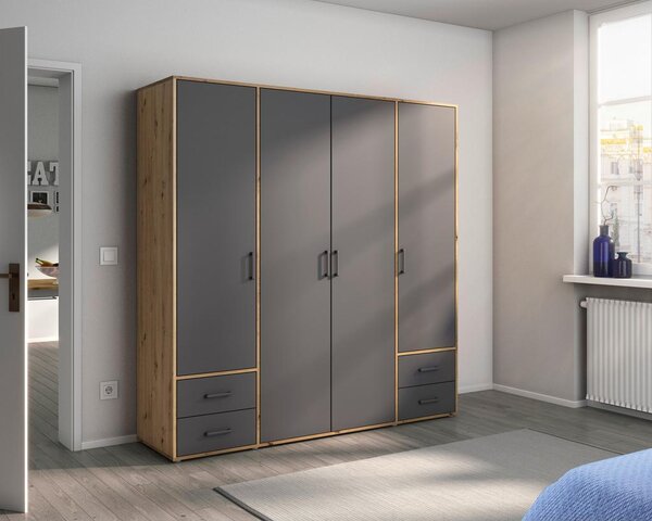 Modern Living Omara S Klasičnimi Vrati Voyager, Barva Hrasta, Siva