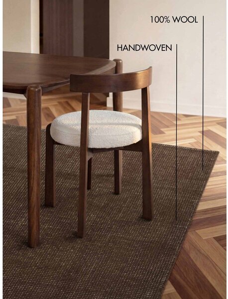 Rjava ročno tkana volnena preproga 120x170 cm Greenwich – Ted Baker