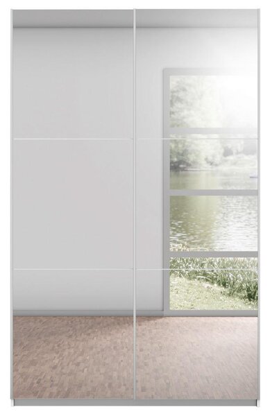 Modern Living Omara Z Drsnimi Vrati Reflect, Bela