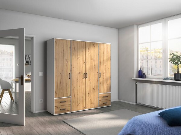 Modern Living Omara S Klasičnimi Vrati Voyager, Barva Hrasta, Bela