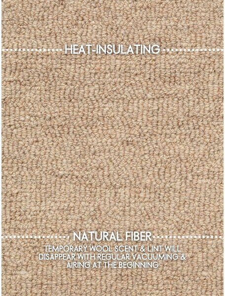 Ročno tkana volnena preproga v naravni barvi 140x200 cm Puristic Knots – Elle Decoration