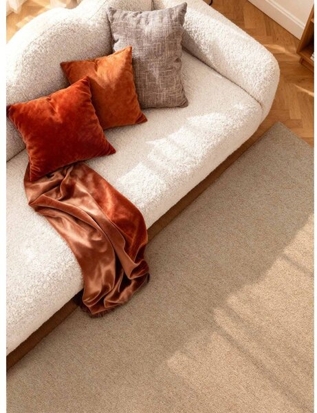 Ročno tkana volnena preproga v naravni barvi 140x200 cm Puristic Knots – Elle Decoration