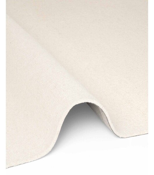 Kremno bela ročno tkana volnena preproga 140x200 cm Puristic Knots – Elle Decoration