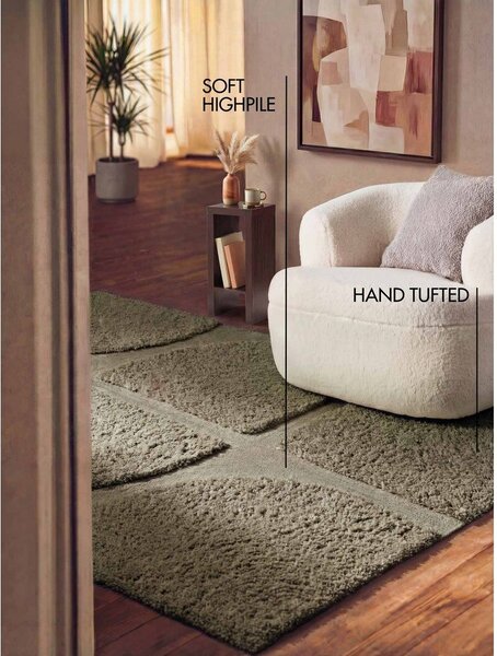 Kaki zelena ročno tkana preproga 120x180 cm Lambeth Jasper – Ted Baker