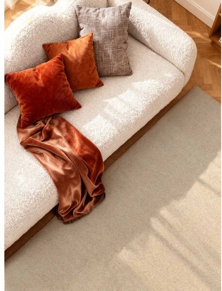 Bež ročno tkana volnena preproga 160x230 cm Puristic Knots – Elle Decoration