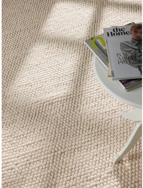 Kremno bela ročno tkana volnena preproga 120x170 cm Richmond Diana – Ted Baker