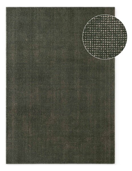 Temno zelena ročno tkana volnena preproga 120x170 cm Greenwich – Ted Baker
