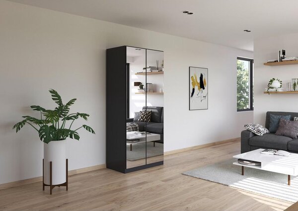 Modern Living Omara Za Oblačila Reflect, Temno Siva