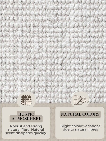 Svetlo siva obojestranska ročno tkana okrogla preproga iz jute ø 200 cm Bouclé Jaipur – Hanse Home