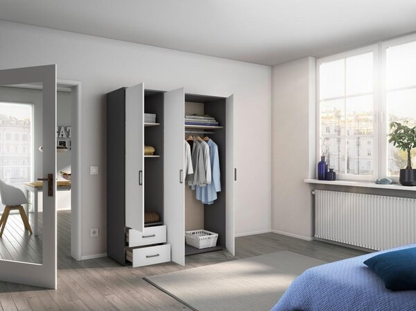 Modern Living Omara S Klasičnimi Vrati Voyager, Bela, Siva
