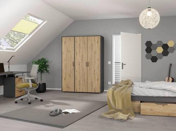 Modern Living Omara S Klasičnimi Vrati Voyager, Barva Hrasta, Siva