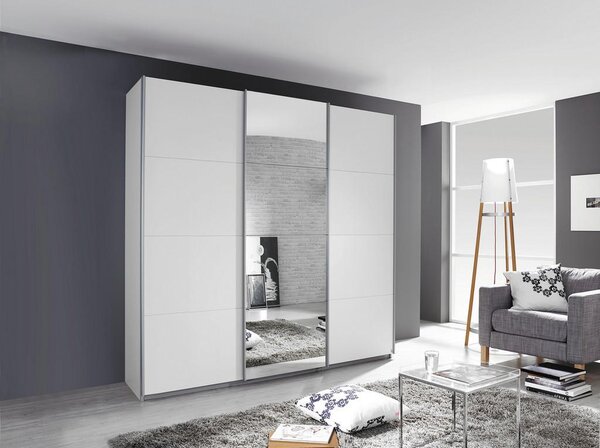 Modern Living Omara Z Drsnimi Vrati Kulmbach, Bela