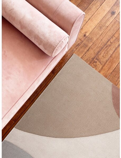 Bež ročno tkana volnena preproga 120x170 cm Hackney Clarissa – Ted Baker