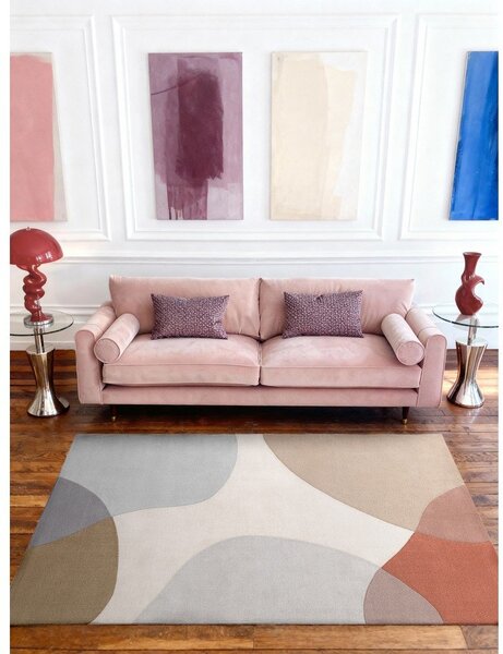 Bež ročno tkana volnena preproga 120x170 cm Hackney Clarissa – Ted Baker