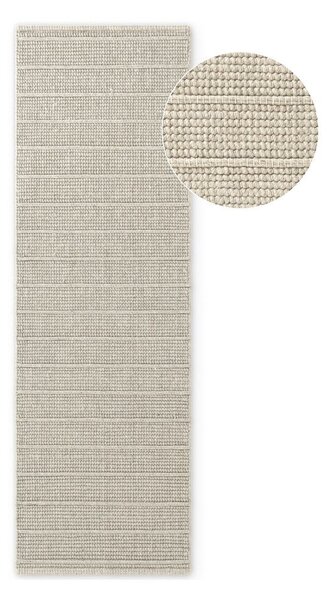 Kremno bel ročno tkan volnen tekač 80x250 cm Camden Parker – Ted Baker
